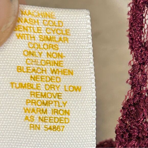 Victorias SECRET COUNTRY LADIES pj DRESS medium burgandy BABYDOLL floral mini - Picture 6 of 14